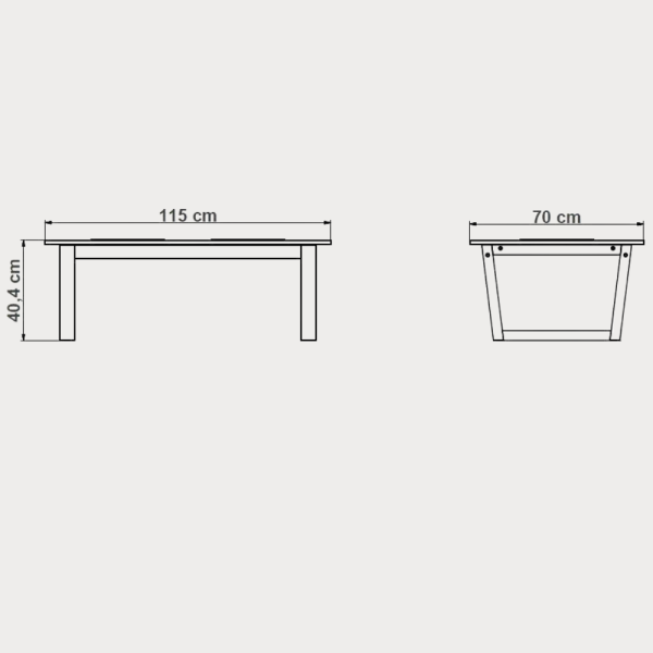 Masa Cafea Urbano Oak 115 Cm Stejar...