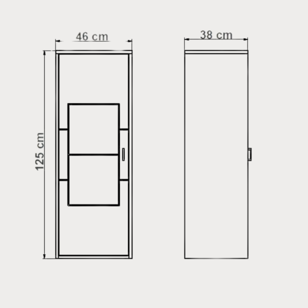 Etajera Urbano Oak 46 Cm Dreapta Cu 1...