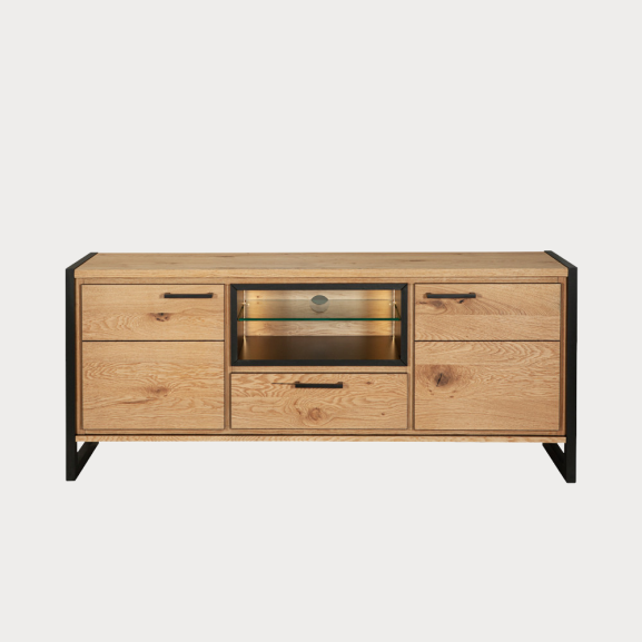 Comoda Tv Soho Oak 151 Cm 2 Usi Si 1 Sertar