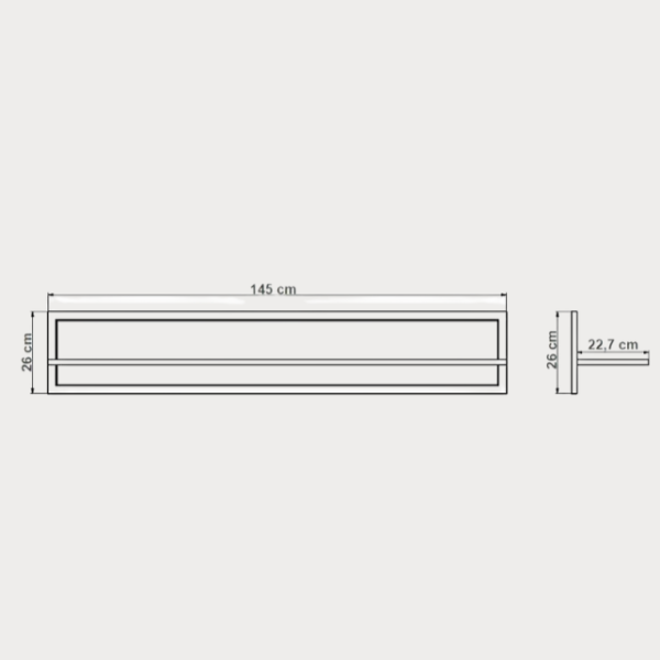 Polita Soho Oak 145 Cm