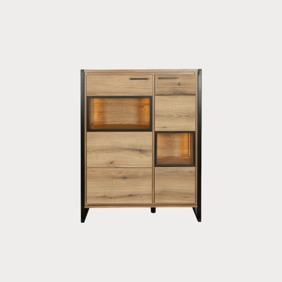 Comoda Bar Soho Nordian Oak 97 Cm 2 Usi