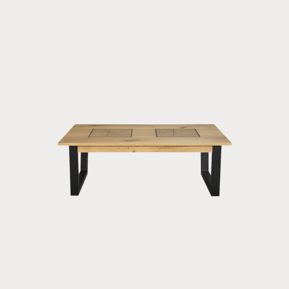 Masa Cafea Urbano Oak 115 Cm Stejar Rustic Si Negru