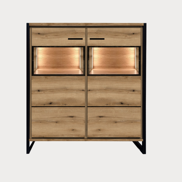 Comoda Bar Soho Nordian Oak 116.5 Cm...